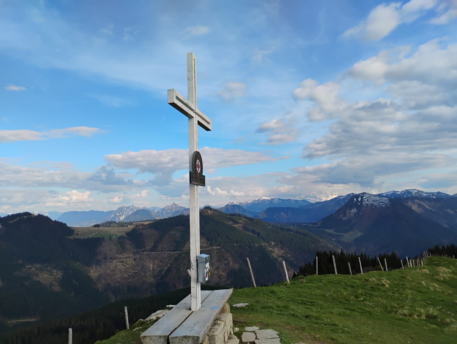 Krapfen mit Gipfelsieg Blau